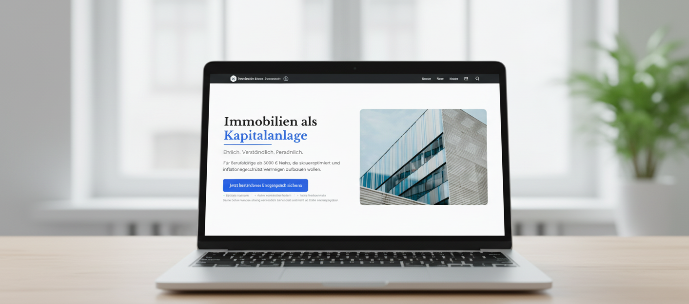 Immobilien Landingpage Vorschau